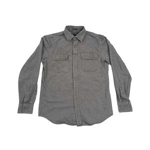 Banana Republic 100% Cotton Non-iron Standard Fit Shirt Gray - Men's Small